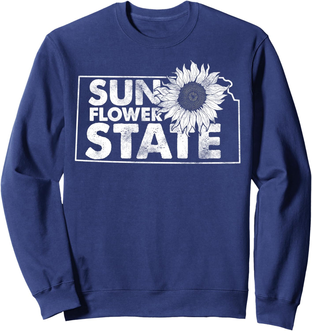The Sunflower State Kansas Hometown Pride Vintage Sweatshirt