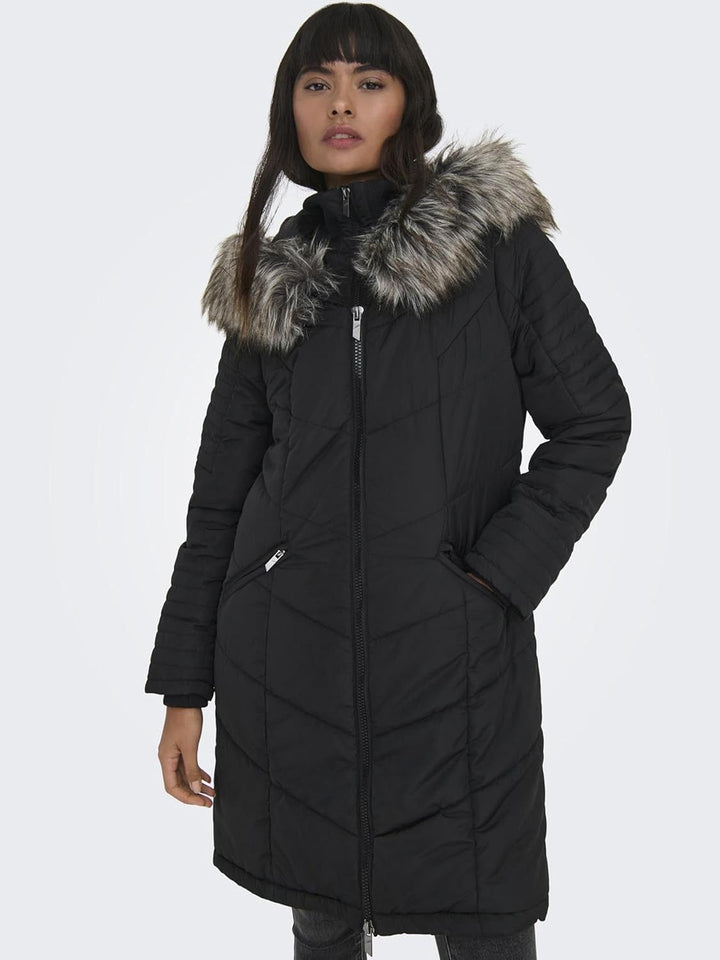 ONLY Female Steppmantel ONLTENNA Steppmantel Schwarz M, Schwarz M