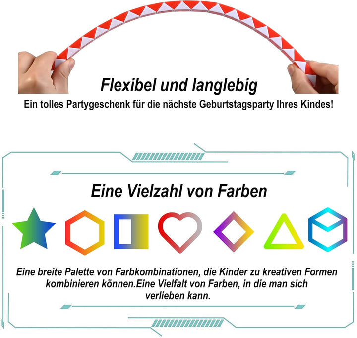 GOLDGE Mitgebsel Kindergeburtstag, 15er 36 Blöcke Magische Schlange Kleine Geschenke für Kinder, Giv