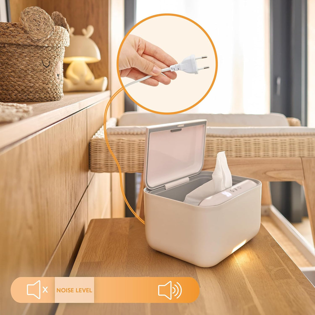 Lionelo BABYBLISS 20W Wärmegerät für Feuchttücher und kleine Handtücher 20 W für Babys, eingebautes
