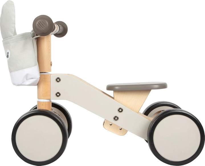 small foot Rutscher Esel aus Holz, mit verstellbarem Sitz und Lenkertasche im Esel-Look, Fahrzeug fü
