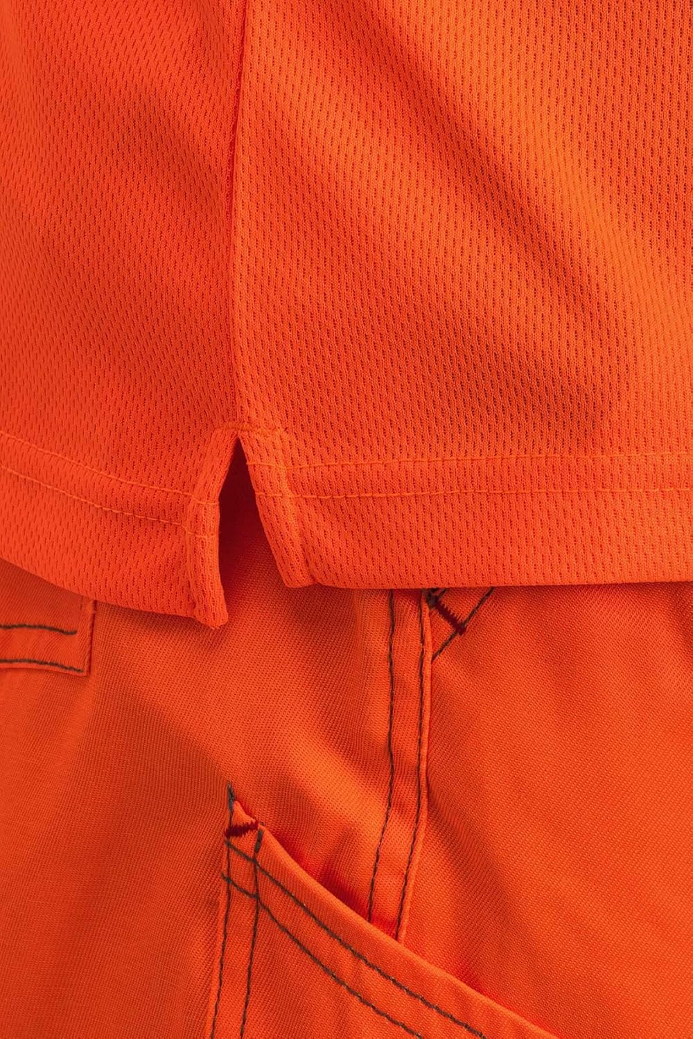 Herren Warnschutz Poloshirt, Hohe Sichtbarkeit durch Reflexstreifen EN ISO 20471 Klasse 2 L Neonoran