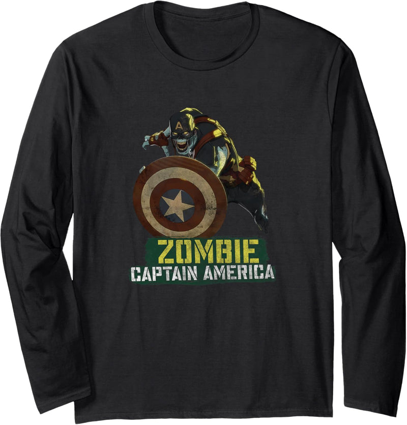 Marvel What If Captain America Zombie Langarmshirt