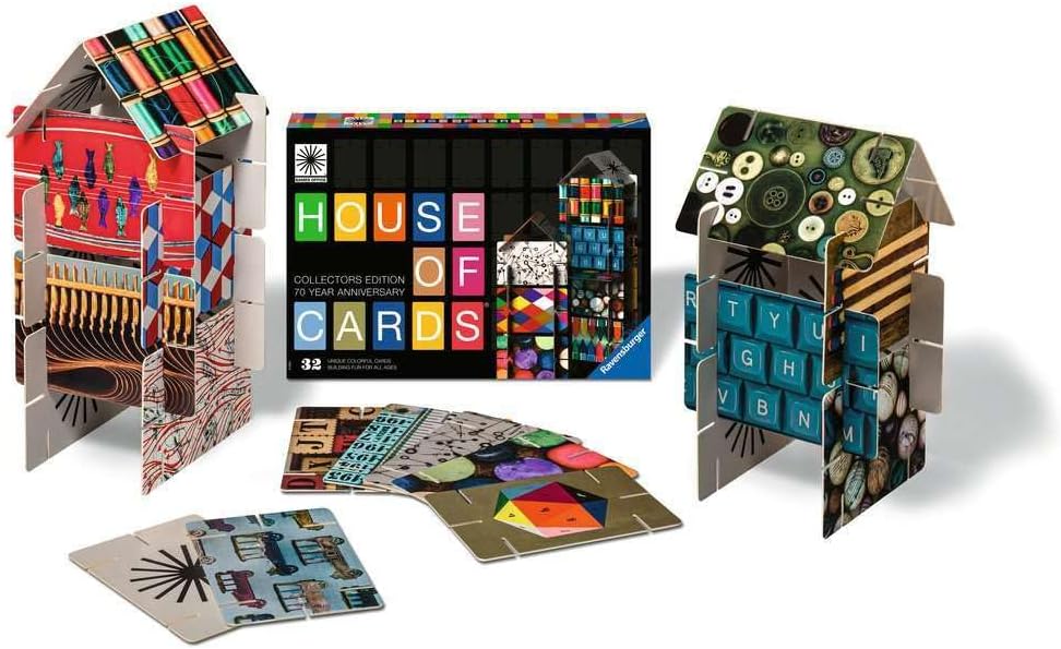 Ravensburger Eames House of Cards® Collectors Edition - Der Steckspiel Klassiker mit den Designs von