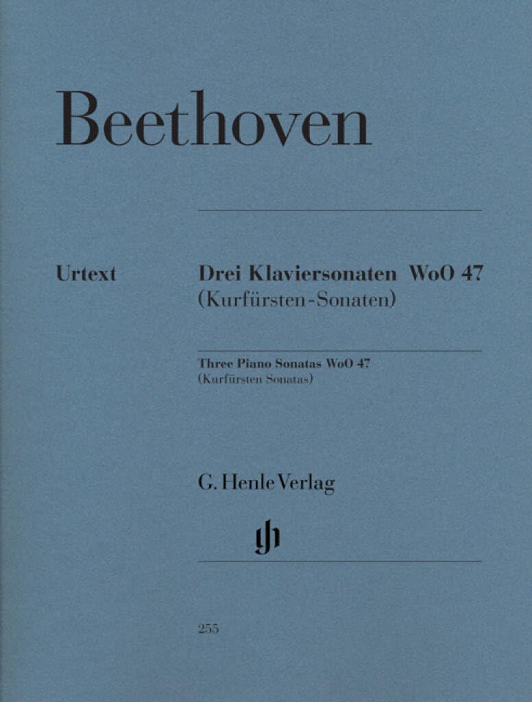 3 Klaviersonaten WoO 47 [Kurfürstensonaten]: Besetzung: Klavier zu zwei Händen (G. Henle Urtext-Ausg