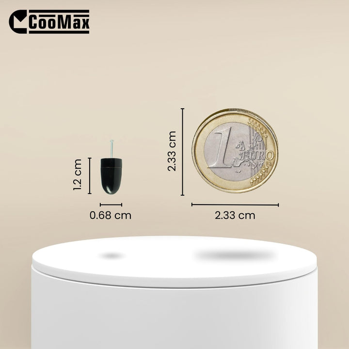 COOMAX Mikro Mini Ohrstecker Induktives 305 unsichtbares Spionage Headset