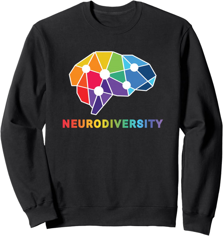 Neurodiversität Regenbogen Gehirn Neurodiversity Sweatshirt