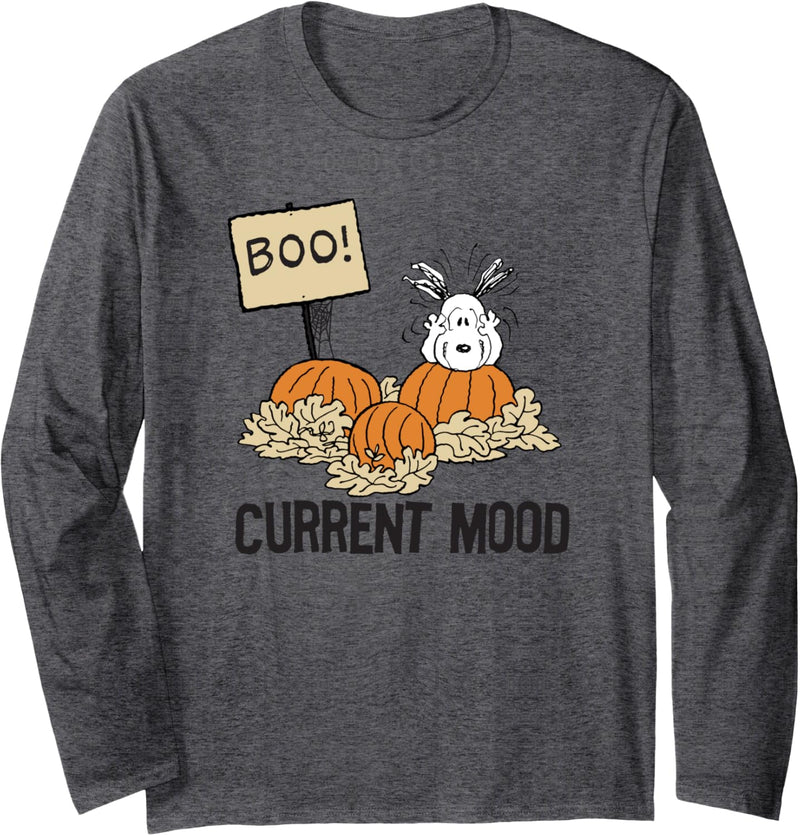 Peanuts Halloween Boo Stimmung Langarmshirt