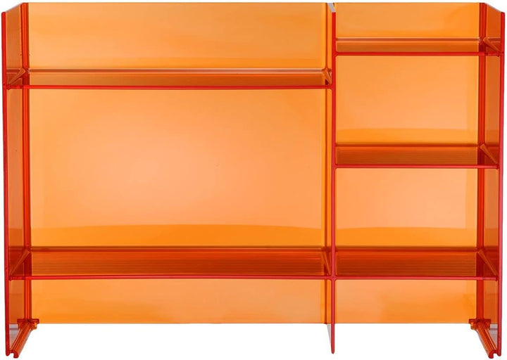 Kartell Sound-Rack, Bambus, orange Dark, 26 x 53 x 75 cm Arancio Tangerine, Arancio Tangerine