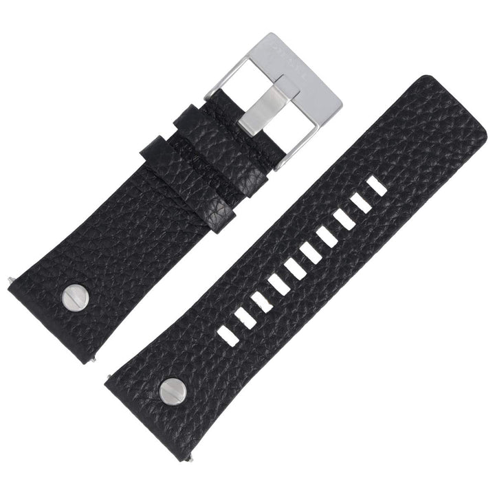 Diesel Uhrenarmband 28mm Leder Schwarz - DZ-7313