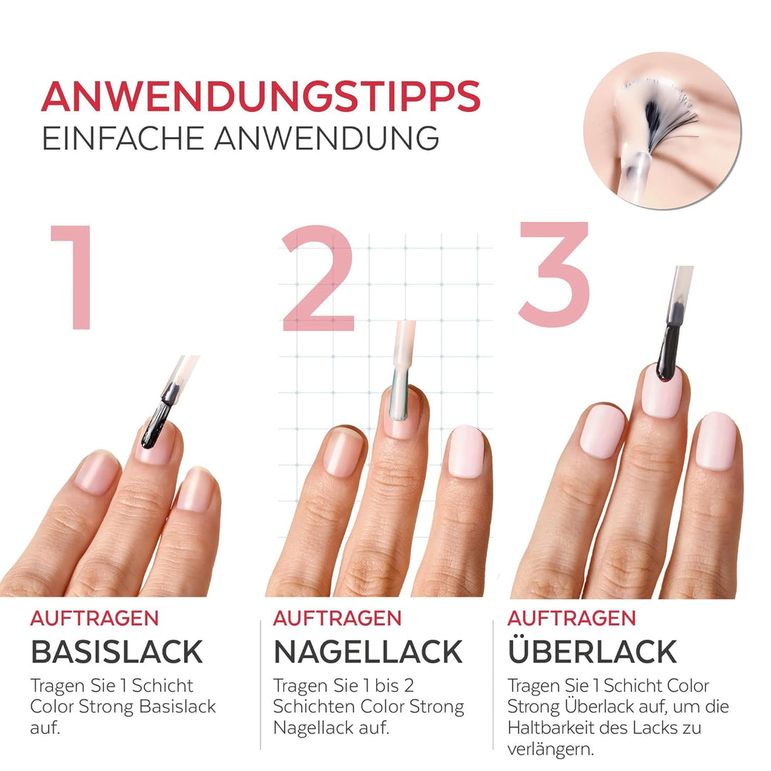 PODERM Nagelhärter Lack mit Biotin, Silizium und Keratin - Stärkt und repariert beschädigte, geschwä
