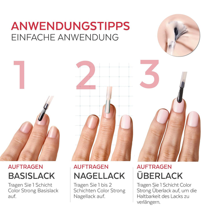 PODERM Nagelhärter Lack mit Biotin, Silizium und Keratin - Stärkt und repariert beschädigte, geschwä