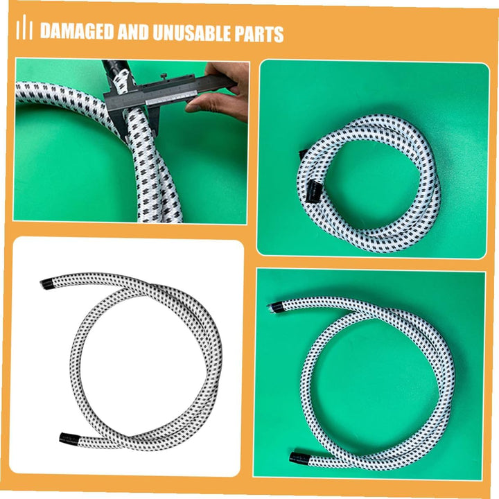 Homoyoyo Hitzebeständiger Dampfschlauch für Bügeleisen Flexibler Pvc nylon Ersatzschlauch für Dampfb