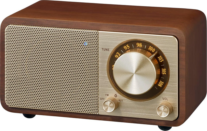 SANGEAN WR-7 Plus (2. Generation) – Kompaktes Retro Radio mit Bluetooth Lautsprecher, FM-Empfang, in