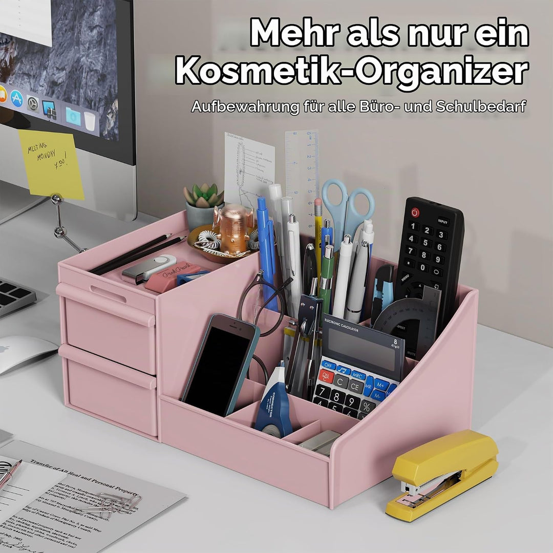 DancesCat Make Up Kosmetik Organizer mit Schubladen, Makeup Organizer Aufbewahrung Kosmetikbox für W