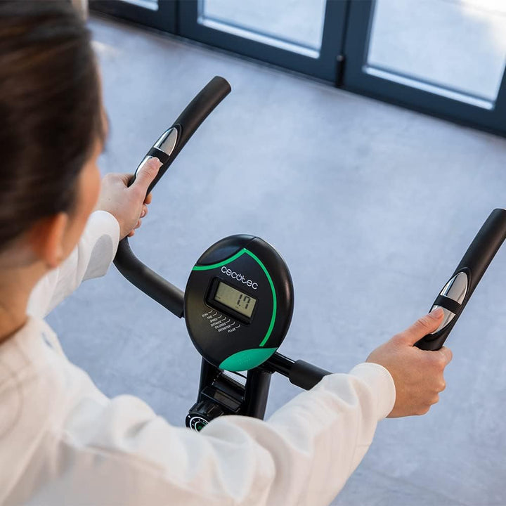 Cecotec Faltbares Heimtrainer X-Bike X. Schwungrad 2,5 kg, variabler Magnetwiderstand, 8 Stufen, Kom