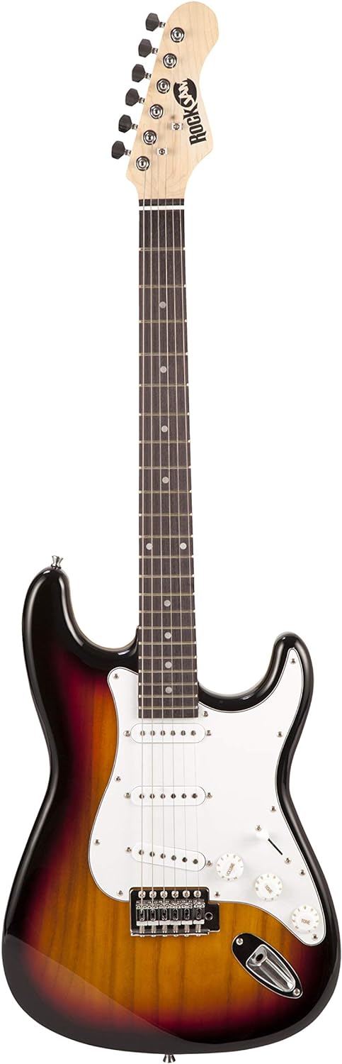 RockJam Full Size Electric Guitar Kit with 10-Watt Guitar Amp, Lessons, Strap, Gig Bag, Picks, Whamm