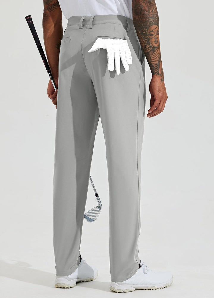 WILLIT Herren Golfhosen Stretch Kleid Hosen Slim Fit Schnelltrockner Casual Arbeitshose Stretchhose