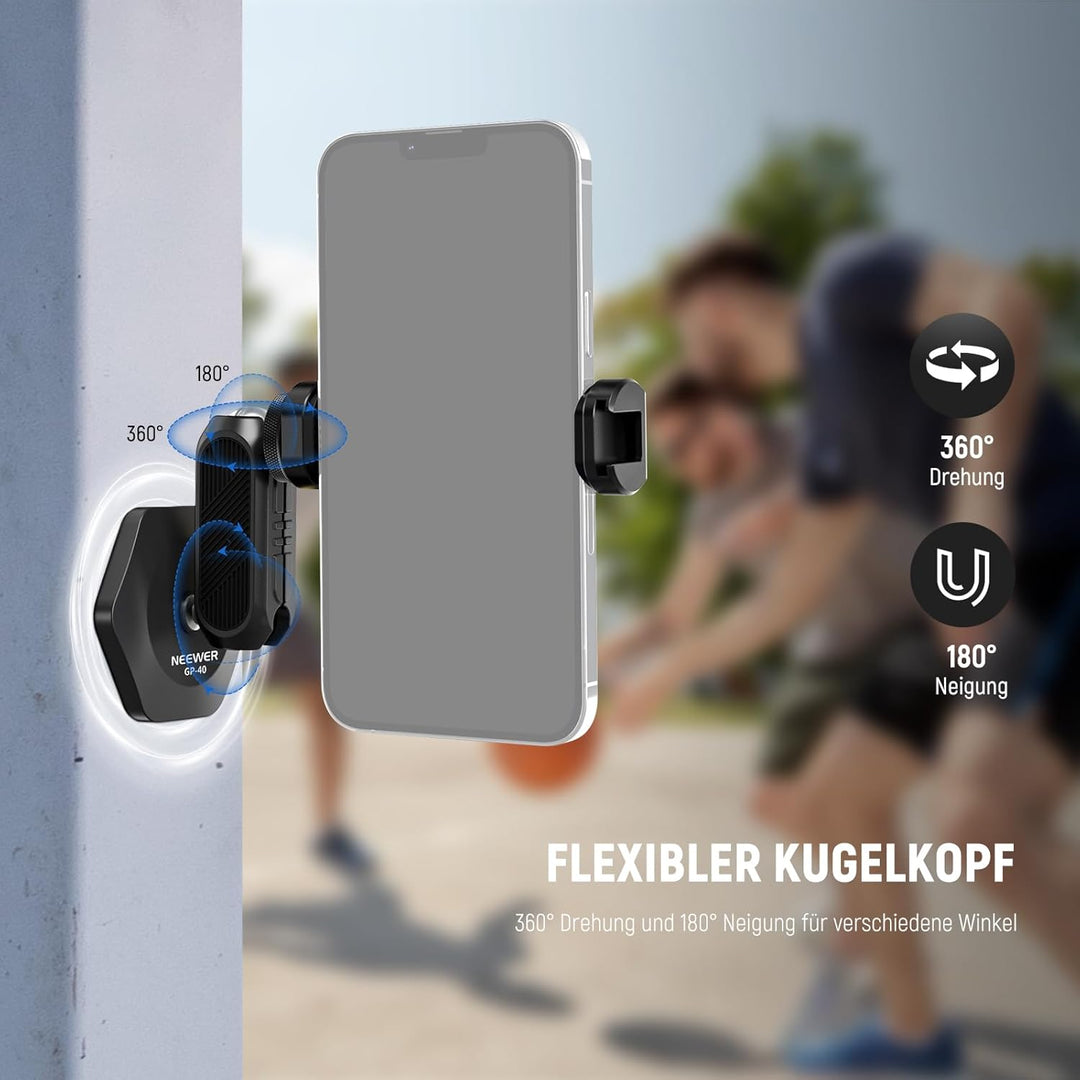 NEEWER Magnetisches Action Kamera Auto Halterung Set mit Magic Arm Ständer, Handy Halter Set, kompat