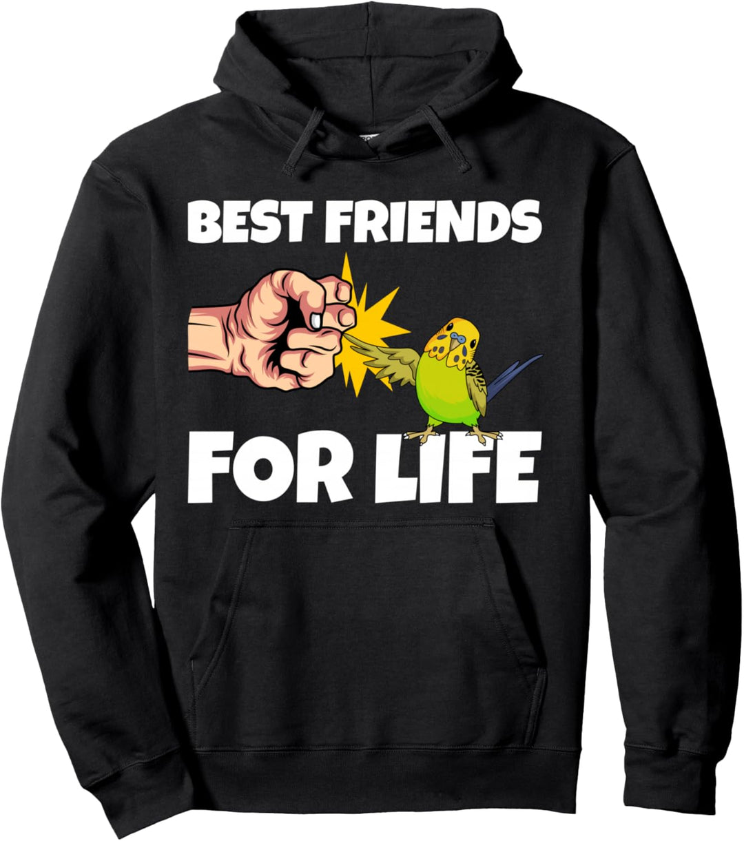 Wellensittich Best Friends for Life Sittich Vogel Geschenk Pullover Hoodie