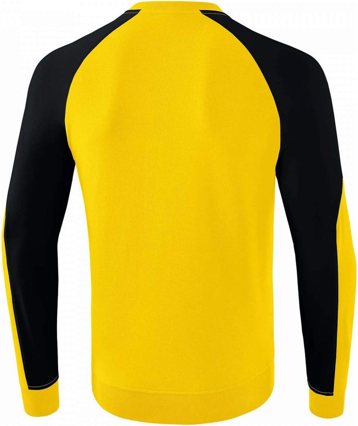 Erima Herren Pullover Essential 5-C Sweatshirt M Gelb/Schwarz, M Gelb/Schwarz
