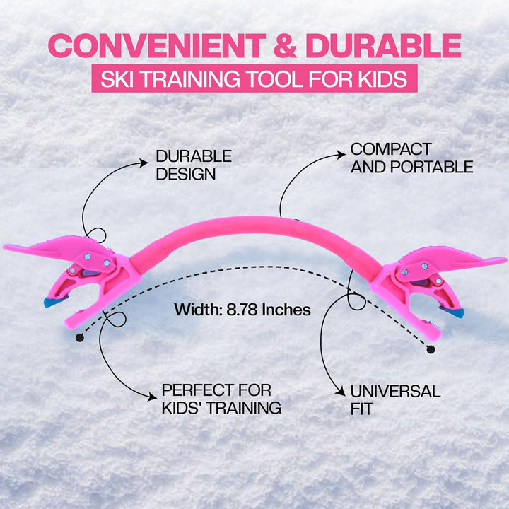 Launch Pad Wedgease Skispitzenverbinder – Lernen Sie Skifahren – lehrt Geschwindigkeitskontrolle, Ma