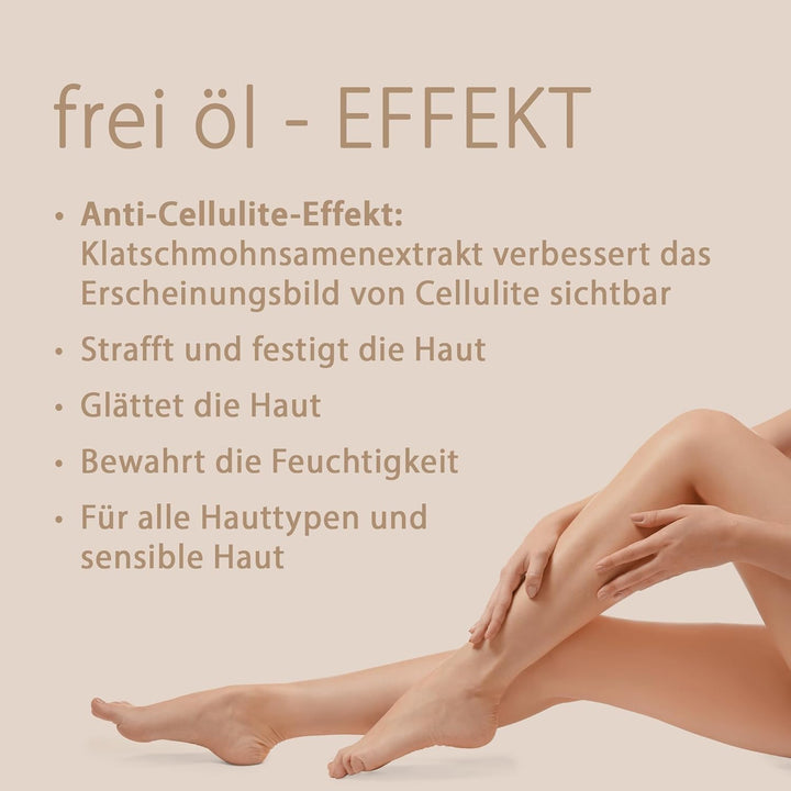 frei öl FigurÖl mit Anti Cellulite Effekt, Körperöl für sensible & alle Hauttypen, strafft und festi