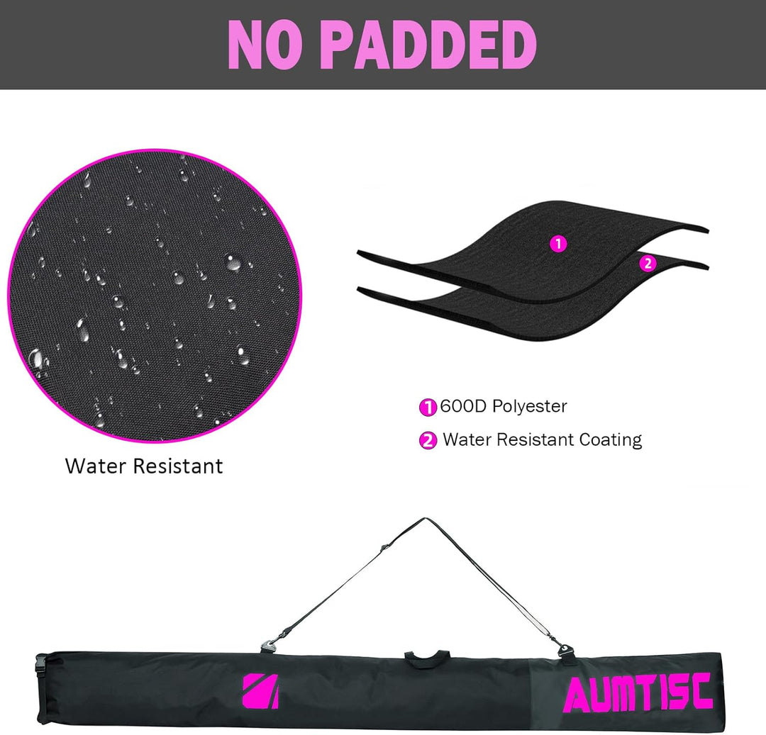 AUMTISC Skitasche und Skischuhtasche Combo - Skitaschen für Flugreisen - gepolsterte Schneeskitasche