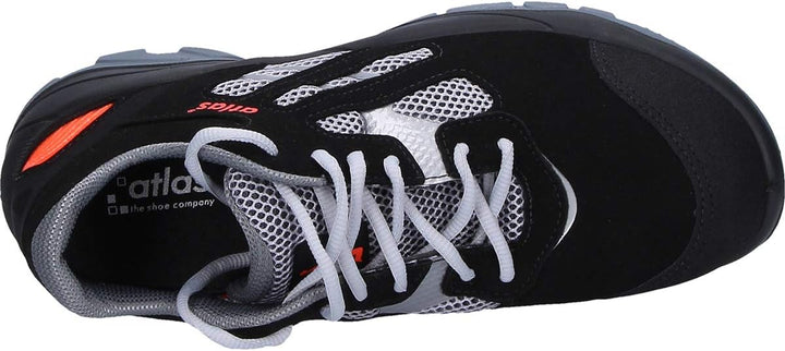 Atlas Flash 2005 | ESD S1P Arbeits-ind Sicherheitsschuhe 40 EU Schwarz Rot, 40 EU Schwarz Rot