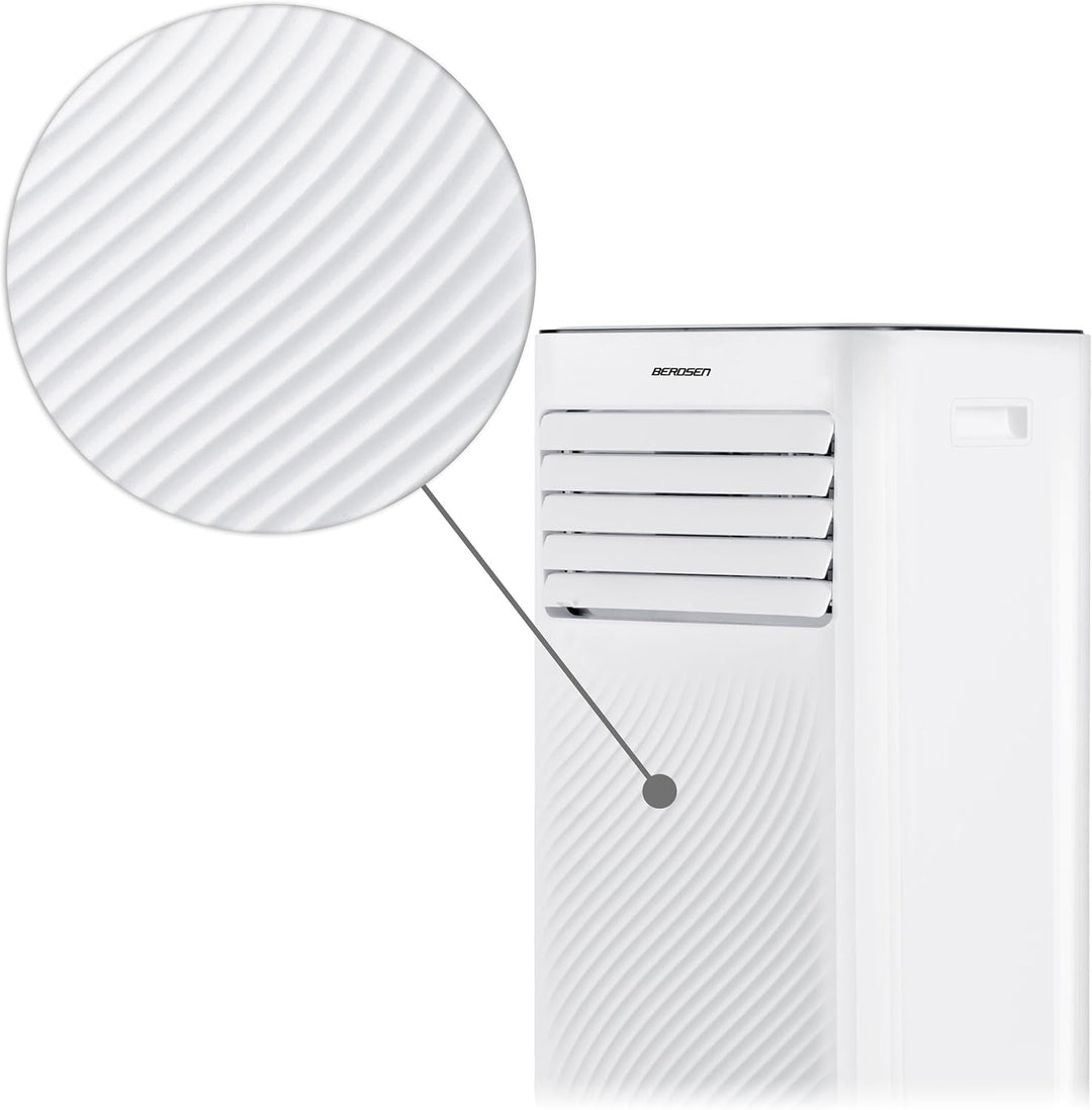 Berdsen Mobiles Klimagerät 3-in-1-9000 BTU - Kühlung, Entfeuchtung, Ventilation - Tuya Smart App - E