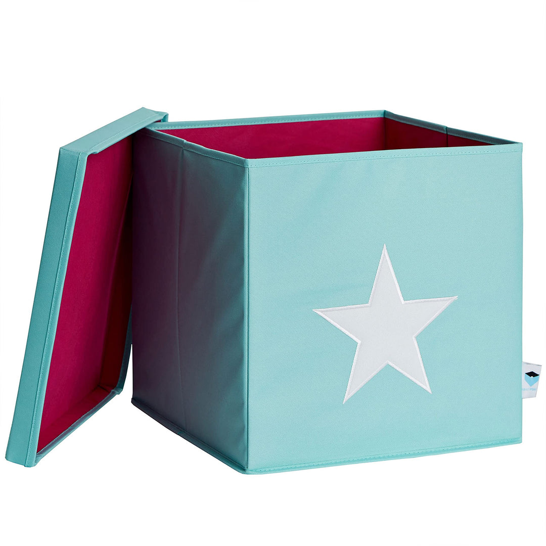 LOVE IT STORE IT Aufbewahrungsbox mit Deckel - Kallax Einsatz aus Stoff - Verstärkt mit Holz, belast