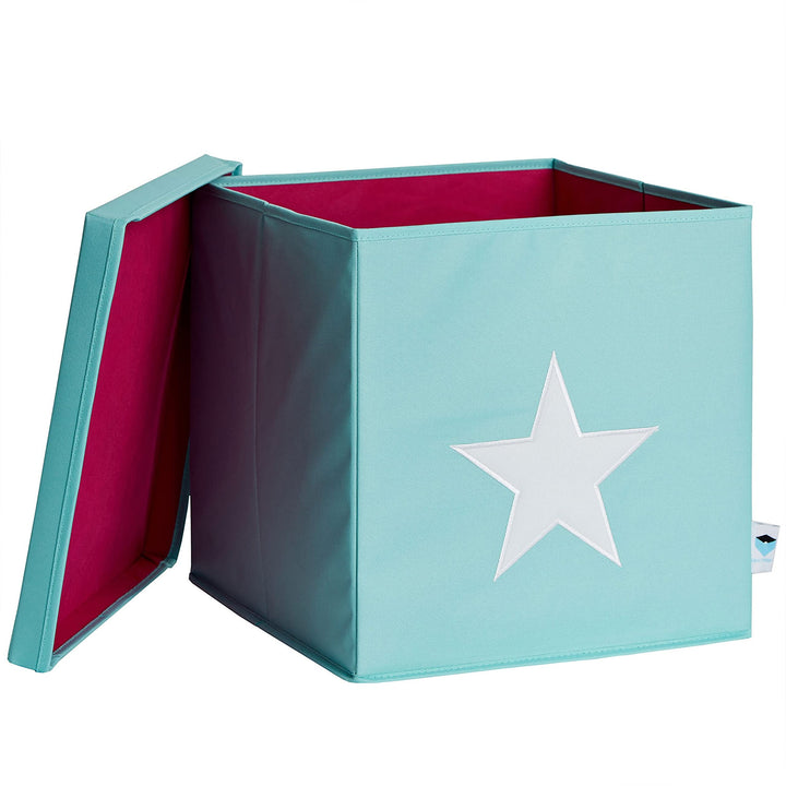 LOVE IT STORE IT Aufbewahrungsbox mit Deckel - Kallax Einsatz aus Stoff - Verstärkt mit Holz, belast