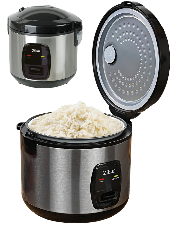 Reiskocher 1,5 Liter Multikocher Aluminium 500 Watt Automatische Abschaltfunktion Dampfkocheinsatz R