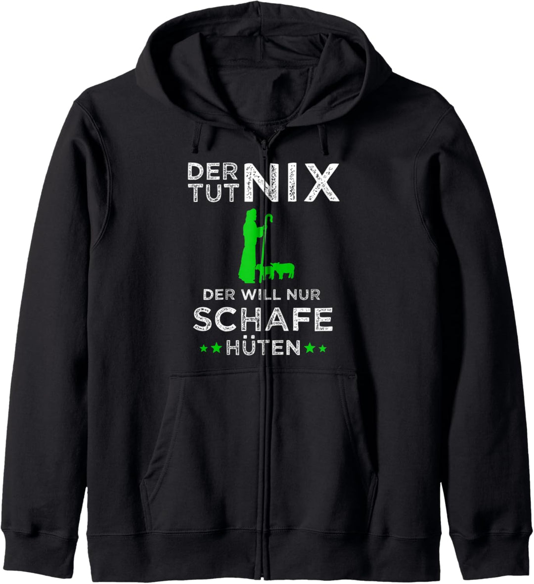 Schaf Schafe Schäfer Hirte Bauer Bauernhof Spruch Geschenk Kapuzenjacke