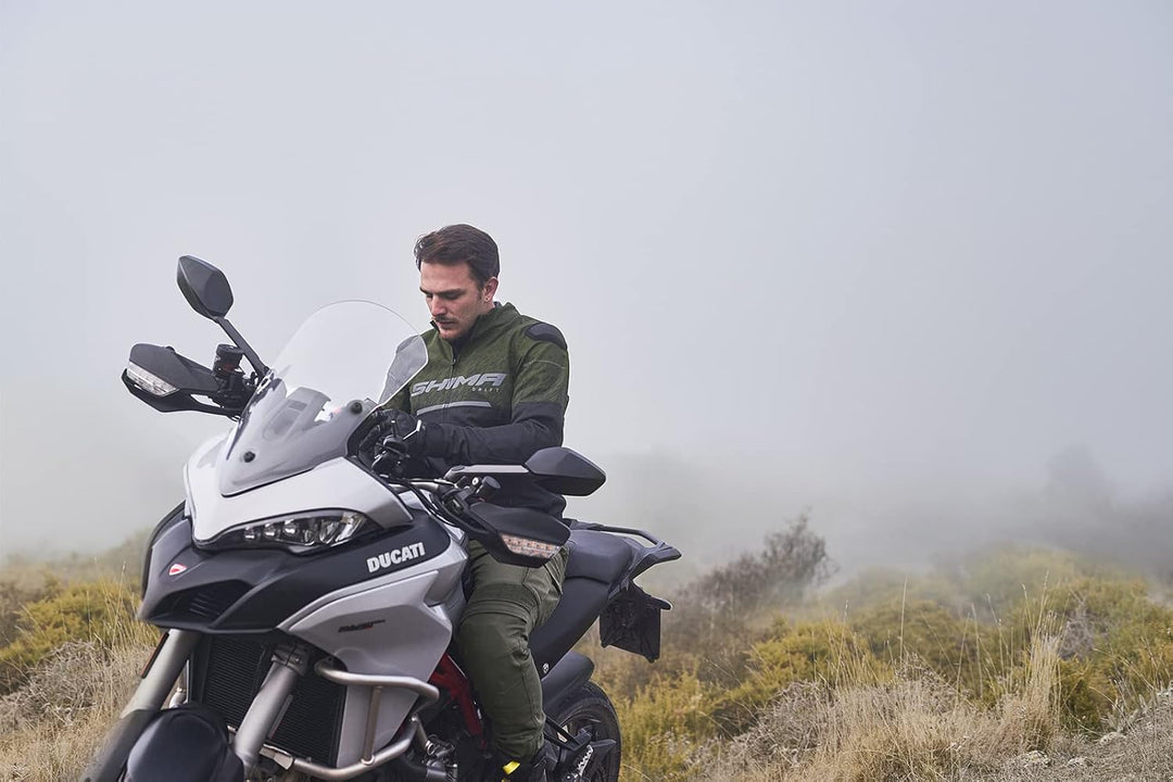 SHIMA DRIFT Motorradjacke Herren | Leichte, Atmungsaktive Sommer Mesh Motorcycle Stadt Textiljacke M