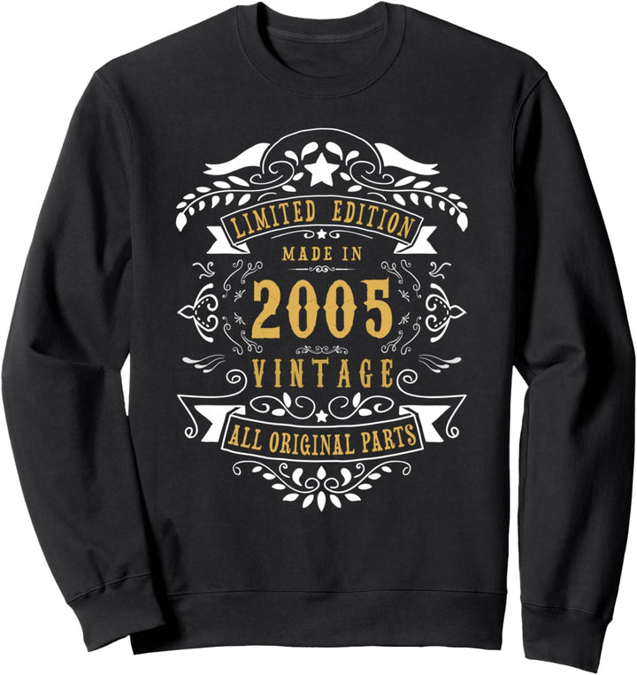 19 Jahre alt, 19. Geburtstag, geboren 2005, Jungen, Mädchen Sweatshirt