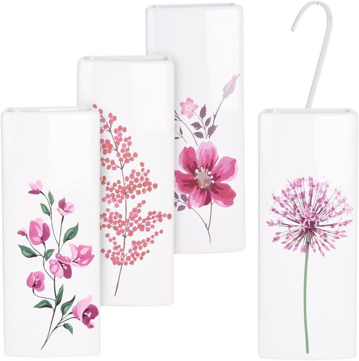 Vilde Luftbefeuchter Wasserverdunster Verdunster Diffusor Heizungsverdunster aus Keramik weiss Blume