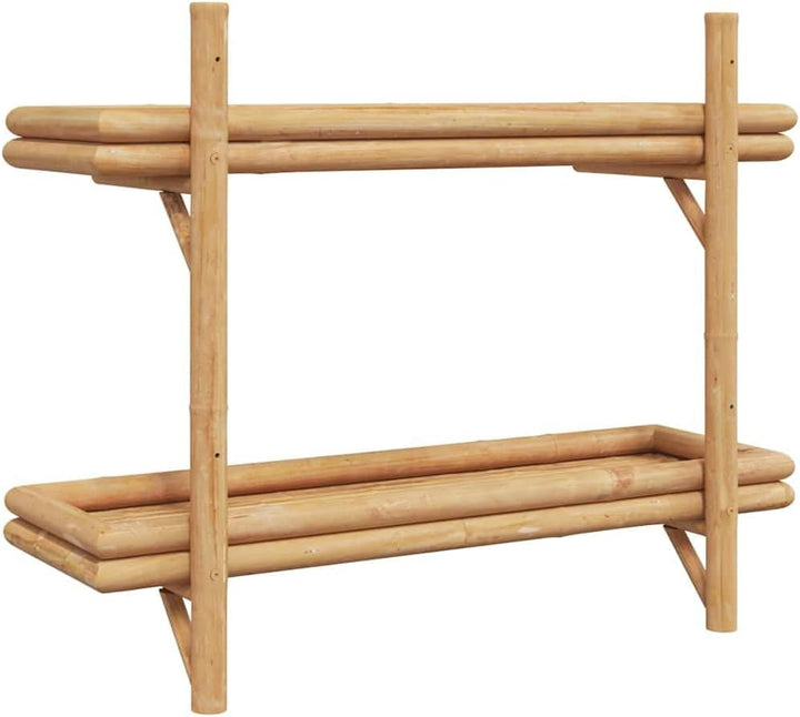 vidaXL Wandregal Wandhalterung Braun 75 x 26 x 60 cm Bambus | Spart Platz auf dem Boden und sorgt fü