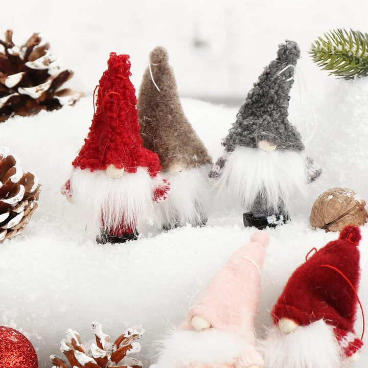 com-four® 12x Premium Weihnachtsmann-Anhänger für den Weihnachtsbaum, Christbaum-Figuren Anhänger al