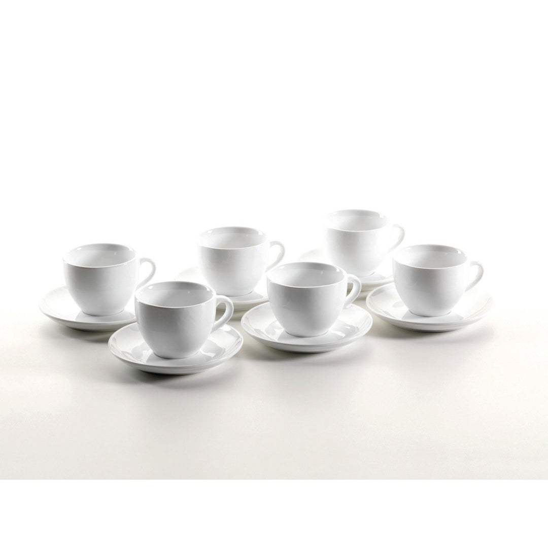 Mäser, Serie Colombia, Cappuccino-Obere 22 cl mit Cappuccino-Untere 15 cm, Porzellan Geschirr-Set fü