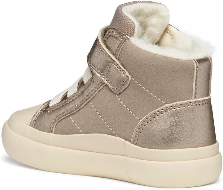 Geox Mädchen B Gisli Girl ESneaker 26 EU Dark Beige, 26 EU Dark Beige