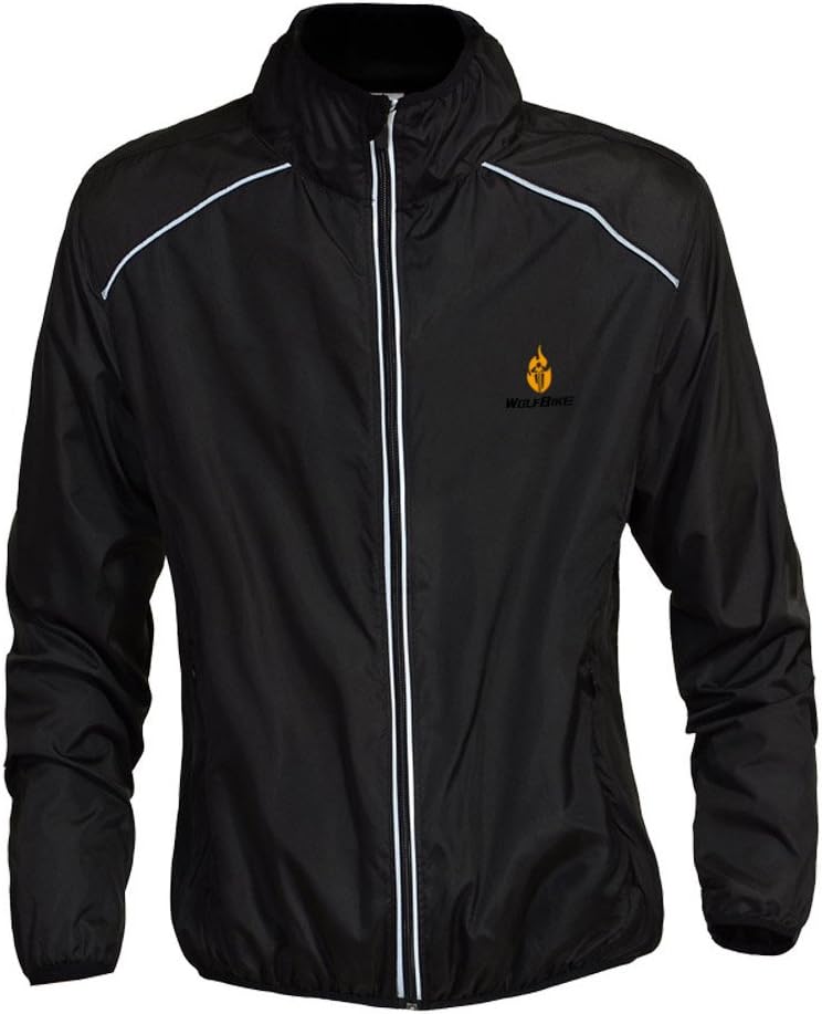 WOSAWE Herren-Fahrradjacke Winddichte wasserdichte MTB Mountainbike Jacket Für Radfahren, Joggen & W