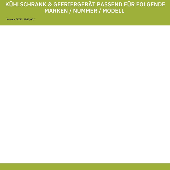 Schubladenblende hyperFreshPlus kompatibel mit SIEMENS 11013082 für Kühlschrank