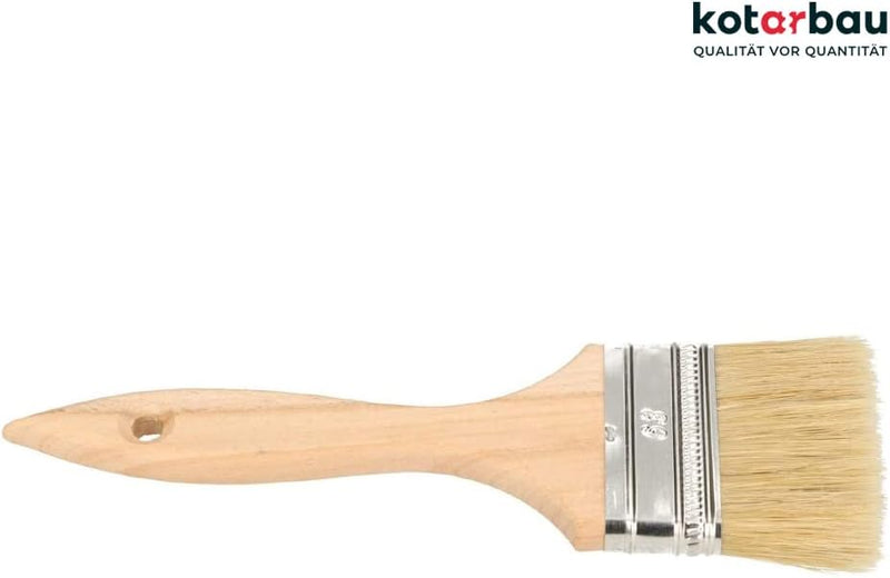 KOTARBAU® Farbpinsel Mit Holzgriff 63 mm 20 St. Alle Grössen Flachpinsel Beizen Lasur Farben Malerpi