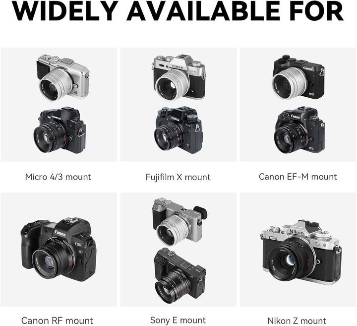 7artisans 35mm F1.4 Mark II APS-C Manueller Fokus Festbrennweite Grosse Blende Kompatibel mit Nikon