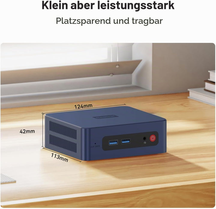 Beelink SER3 Mini PC, AMD Ryzen 3 3200U (2C/4T, bis 3,5GHz) Micro Desktop Computer, 8GB DDR4 RAM, 25