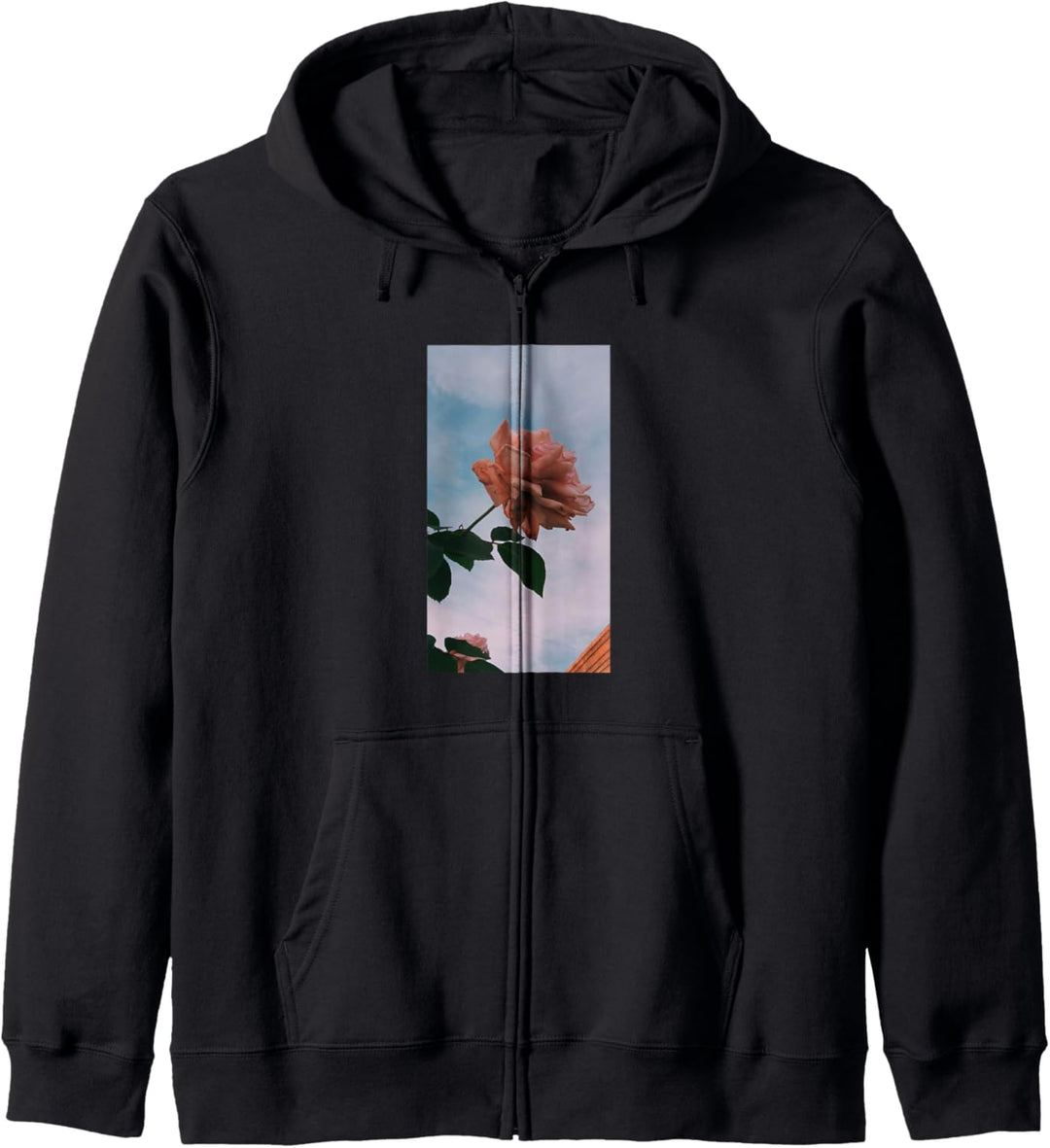 Ästhetische Blumen Ästhetische Retro stilvolle Blume Kapuzenjacke