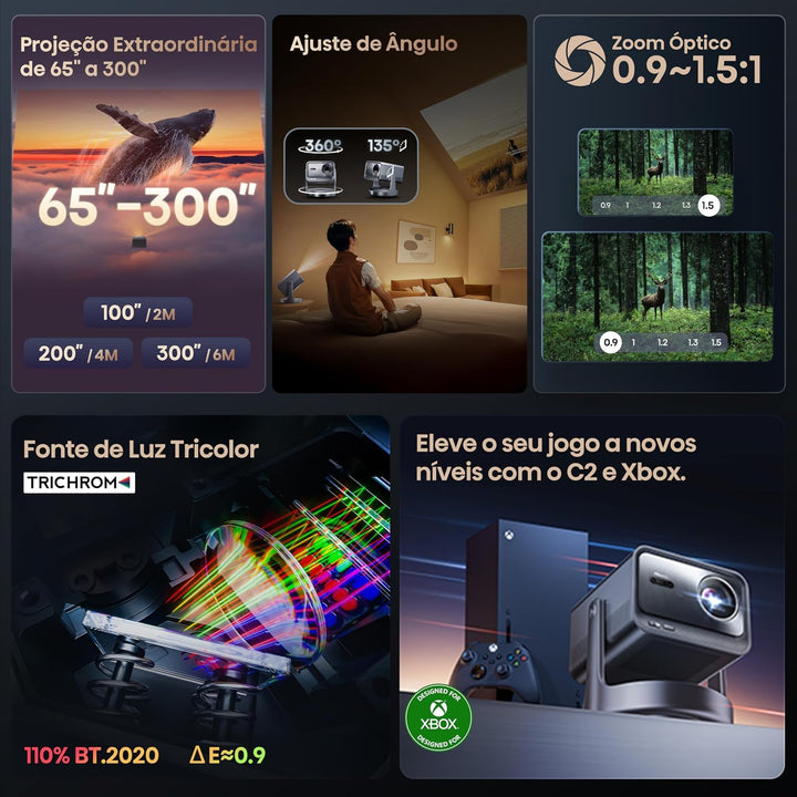 Projetor Hisense Laser C2-Ultra 3000lm 4K UHD - HISC2ULTRA