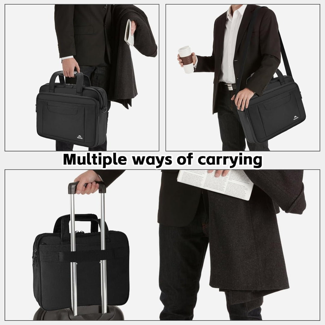 MATEIN Laptoptasche 17,3 Zoll, Gross Laptop Tasche 17 Zoll Aktentasche Herren Wasserdicht Arbeitstas