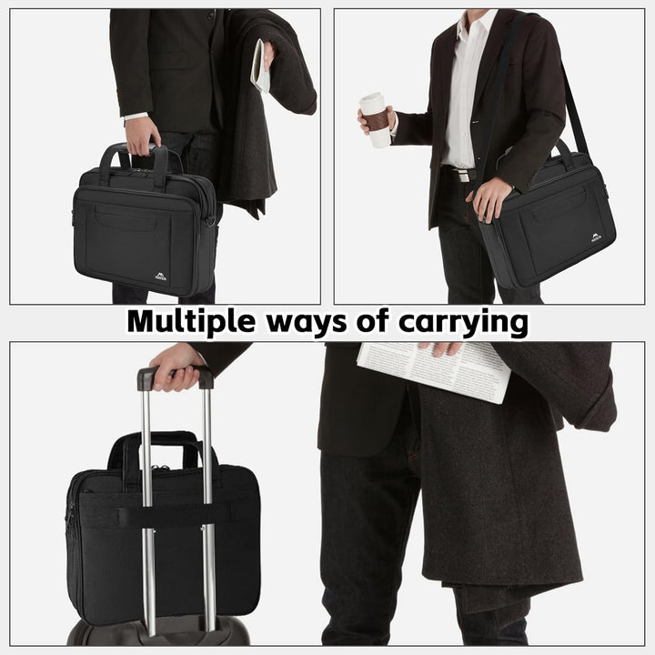 MATEIN Laptoptasche 17,3 Zoll, Gross Laptop Tasche 17 Zoll Aktentasche Herren Wasserdicht Arbeitstas